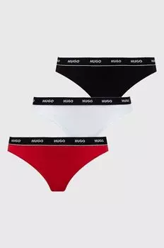 Трусики, 3 шт. Hugo, красный