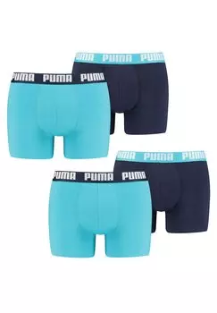 Трусики 4 PACK Puma, цвет aqua blue
