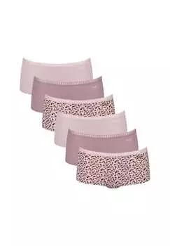Трусики 6 шт. в упаковке - короткие трусы c6p из эластичного хлопка Sloggi, розовый
