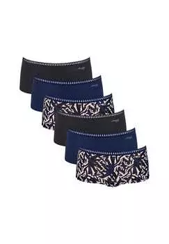 Трусики 6 шт. в упаковке - короткие трусы c6p из эластичного хлопка Sloggi, синий