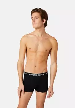 Трусики ANTONIO ROSSI FITTED 3 PACK FM London, цвет black with white writing