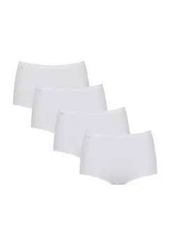 Трусики Basic+ макси, 4 шт. в упаковке, премиум-комфорт, для женщин sloggi, белый