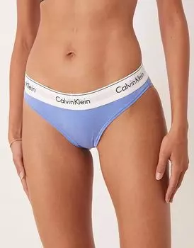 Трусики-бикини Calvin Klein Modern Cotton василькового цвета