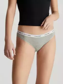 Трусики бикини Calvin Klein Modern Logo Cotton, серый