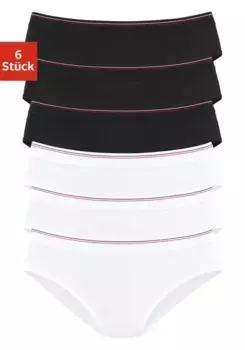 Трусики-бикини H.I.S (6 шт.), изготовлены из качественного эластичного хлопка, белый