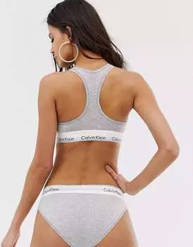 Трусики бикини из хлопка Calvin Klein в современном стиле