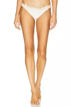 Трусики-бикини "Jersey Sands Buzios" от X Camila Coelho Patbo, off white