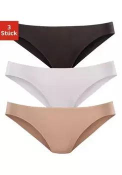 Трусики бикини LASCANA (3 шт.) из высококачественного модала, белый