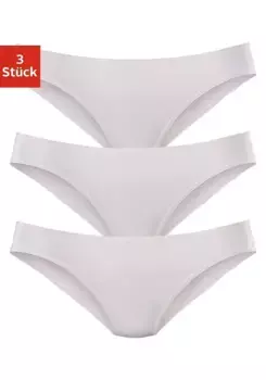 Трусики бикини LASCANA (3 шт.) из высококачественного модала, белый
