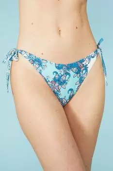 Трусики бикини Lori Paisley с завязками по бокам Debenhams, зеленый