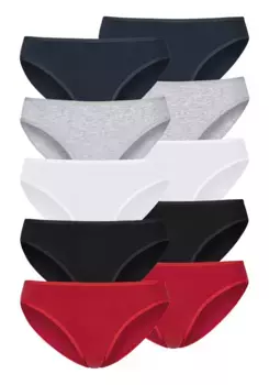 Трусики бикини Petite Fleur (10 шт.) из эластичного хлопка, белый