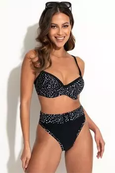 Трусики бикини Rhodes с поясом моделирующие живот Pour Moi, черный