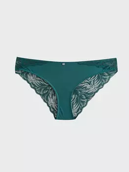 Трусики бикини с кружевными деталями LCW DREAM, темно-зеленый
