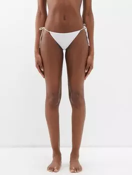 Трусики бикини с завязками по бокам Norma Kamali, белый