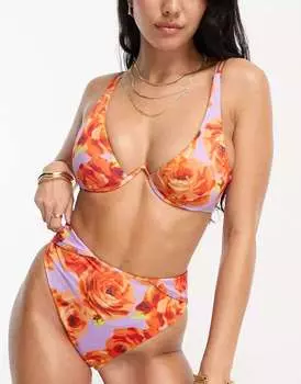 Трусики бикини с завышенной талией и завышенной талией ASOS