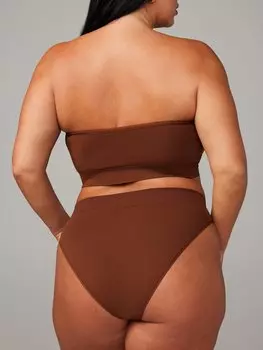 Трусики бикини Savage X Fenty Seamless High-Waist, цвет Brown Sugar Nude