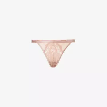 Трусики blossom из эластичного кружева с высокой посадкой Lounge Underwear, цвет dusty rose