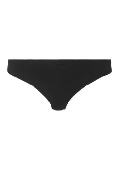 Трусики BOSS "THONG LASER CUT", с надписью-логотипом, черный