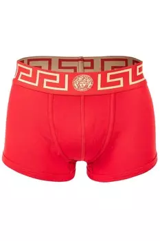Трусики-Боксеры Topeka с логотипом на талии Versace, красный