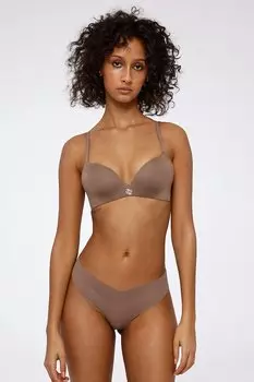 Трусики-бразилиана Brazilian God Save Queens, бежевый