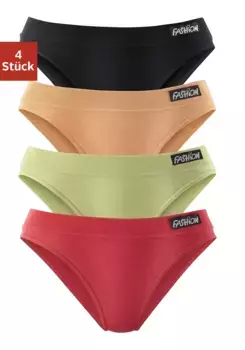 Трусики-брюки Petite Fleur Jazz (4 шт.) из эластичного хлопка, красный