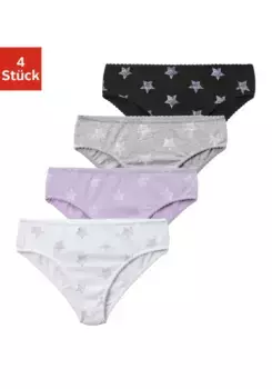 Трусики Buffalo (4 шт. в упаковке) с кружевной каймой на брючинах и на поясе, белый