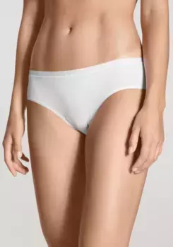 Трусики CALIDA "Natural Comfort", естественный блеск и гладкость, высота талии: 9,5 см, белый