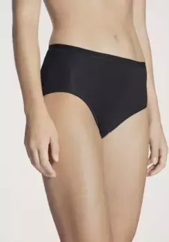 Трусики CALIDA с высокой талией "Natural Comfort", естественный блеск и гладкость, высота талии: 14 см, черный