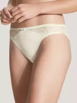 Трусики CALIDA "Sensual Secrets", спинка из прозрачного кружева, кремовый