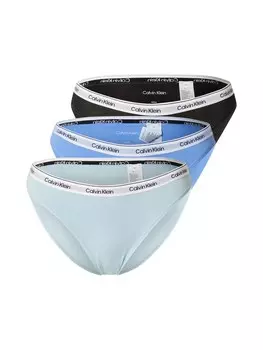 Трусики Calvin Klein Underwear, цвет Azure/Pastel blue/Black