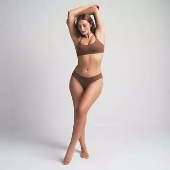 Трусики Cheeky, 5 шт. в упаковке SKIMS, цвет brandy multi