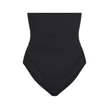 Трусики для беременных с высокой талией и поясом SKIMS Fits Everybody, цвет Onyx