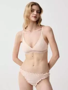 Трусики-Двойка со присборенной окантовкой Ovs, цвет baby pink