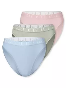 Трусики ELLE High Leg - ELLE LOGO, разноцветный
