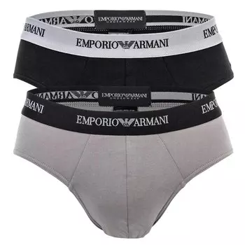 Трусики Emporio Armani, серый/черный