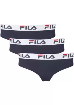 Трусики Fila (3 шт. в упаковке), с эластичным поясом с логотипом, цвет морской волны