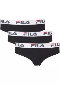 Трусики Fila (3 шт. в упаковке), с эластичным поясом с логотипом, черный
