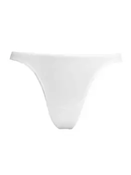 Трусики Graysen из смесового хлопка с высоким вырезом Skin, белый