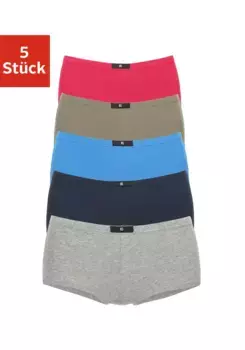 Трусики H.I.S (5 шт.), изготовлены из качественного эластичного хлопка, красный