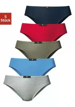 Трусики H.I.S, изготовлены из качественного эластичного хлопка, красный