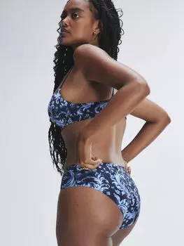 Трусики-хипстеры Savage X Fenty Microfiber No-Show, цвет All Night Navy Sway Me Print