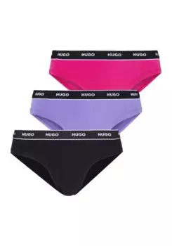Трусики HUGO Underwear "TRIPLET BRIEF STRIPE" (3 шт. в упаковке, 3 шт. в упаковке), с поясом с контрастным логотипом, цвет Open Miscellaneous 962