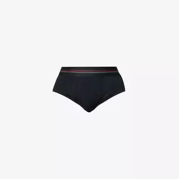 Трусики из эластичного хлопка Sculpt со средней посадкой и стандартным кроем Spanx, черный