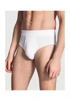 Трусики из хлопка 1:1, эластичный пояс, мужские CALIDA, белый