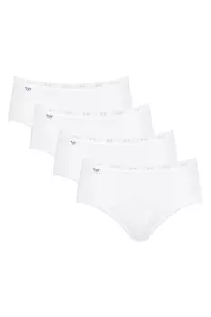 Трусики из хлопка - 4 пары Sloggi, белый