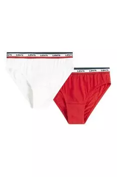 Трусики из хлопка с эластичным логотипом Levi'S, красный
