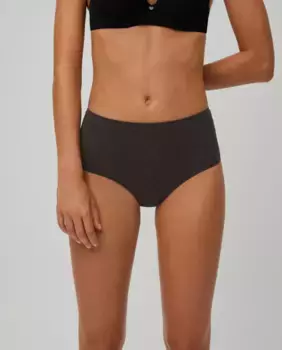 Трусики из хлопка с высокой талией Ysabel Mora, черный
