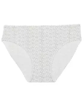 Трусики из микрофибры для девочек с монограммным принтом Dim, белый