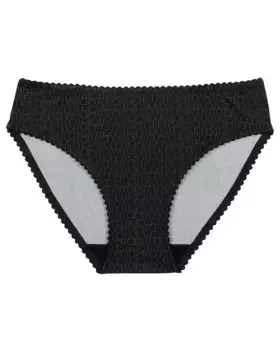 Трусики из микрофибры для девочек с монограммным принтом Dim, черный