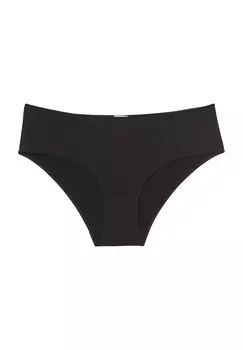 Трусики "Элла", плоские швы, однотонные, женские MANGUUN, черный